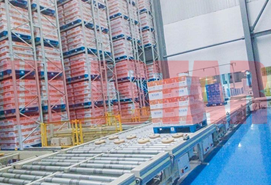 High-Bay Pallet Warehouses Stacker Crane System